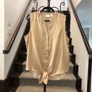 Chico’s size2 Gold sleeveless top